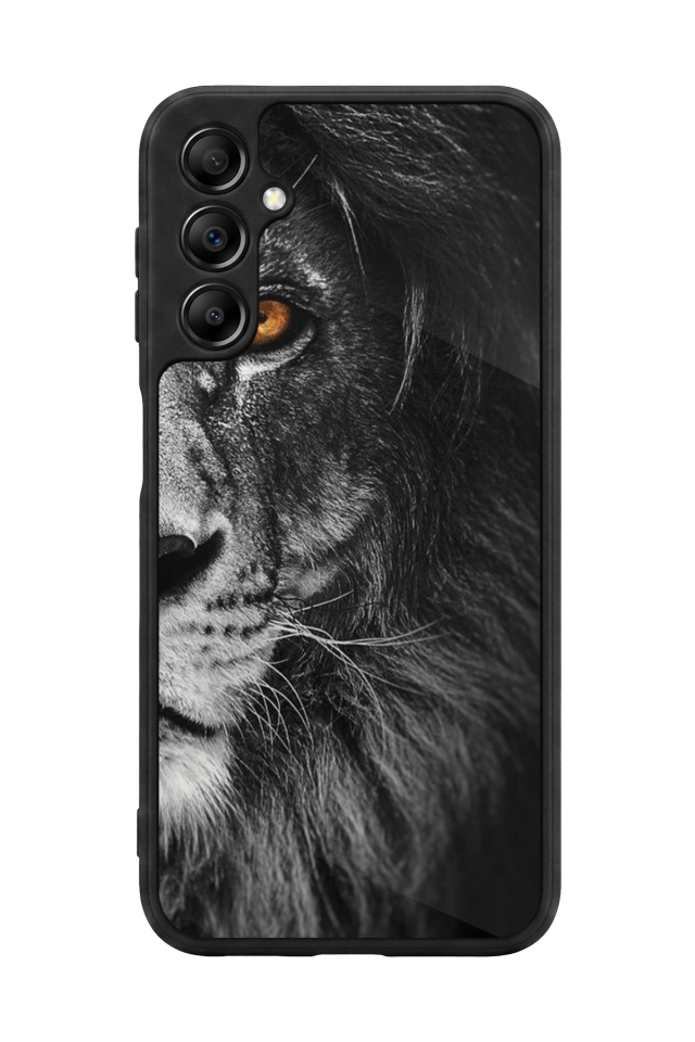 Samsung Galaxy A14 Uyumlu Aslan Tasarımlı Glossy Premium Kılıf