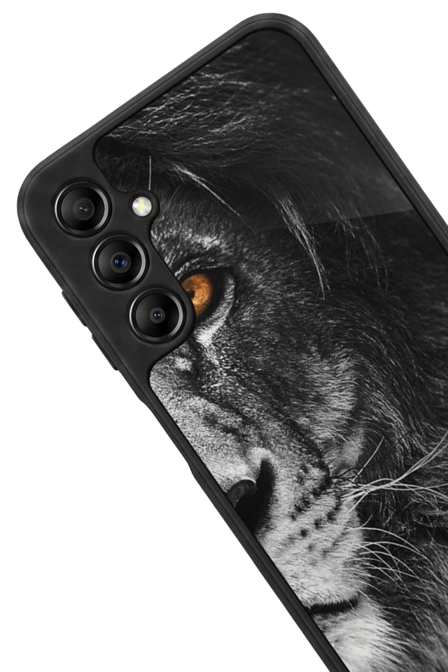 Samsung Galaxy A14 Uyumlu Aslan Tasarımlı Glossy Premium Kılıf