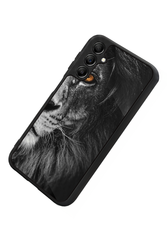 Samsung Galaxy A14 Uyumlu Aslan Tasarımlı Glossy Premium Kılıf