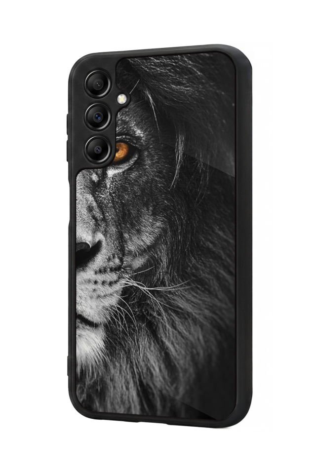 Samsung Galaxy A14 Uyumlu Aslan Tasarımlı Glossy Premium Kılıf