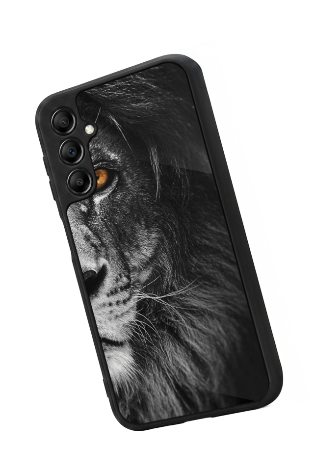 Samsung Galaxy A14 Uyumlu Aslan Tasarımlı Glossy Premium Kılıf