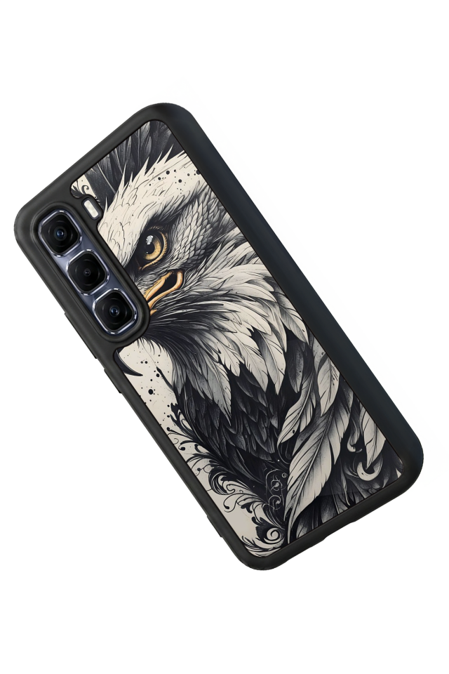 Infinix Hot 60 Pro Plus Uyumlu Besiktas Tasarımlı Glossy Premium Kılıf