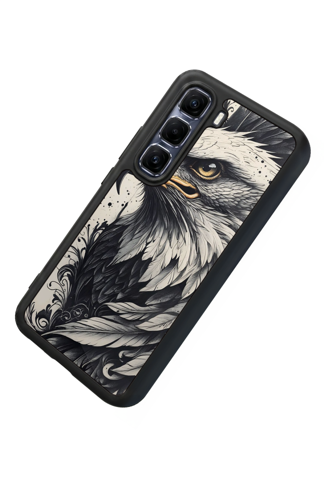 Infinix Hot 60 Pro Plus Uyumlu Besiktas Tasarımlı Glossy Premium Kılıf