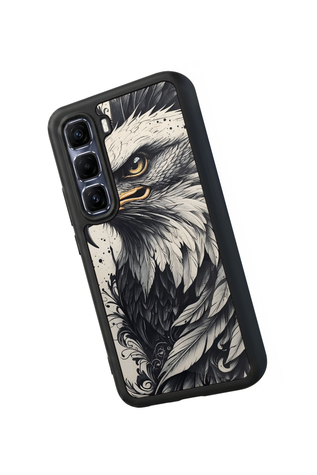 Infinix Hot 60 Pro Plus Uyumlu Besiktas Tasarımlı Glossy Premium Kılıf