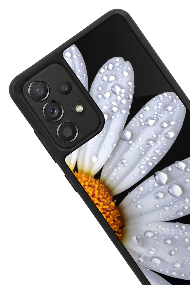 Samsung Galaxy A72 Uyumlu Cicek Tasarımlı Glossy Premium Kılıf