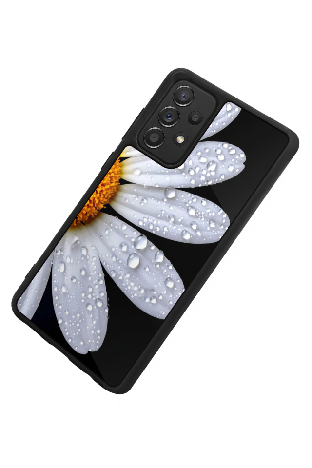 Samsung Galaxy A72 Uyumlu Cicek Tasarımlı Glossy Premium Kılıf