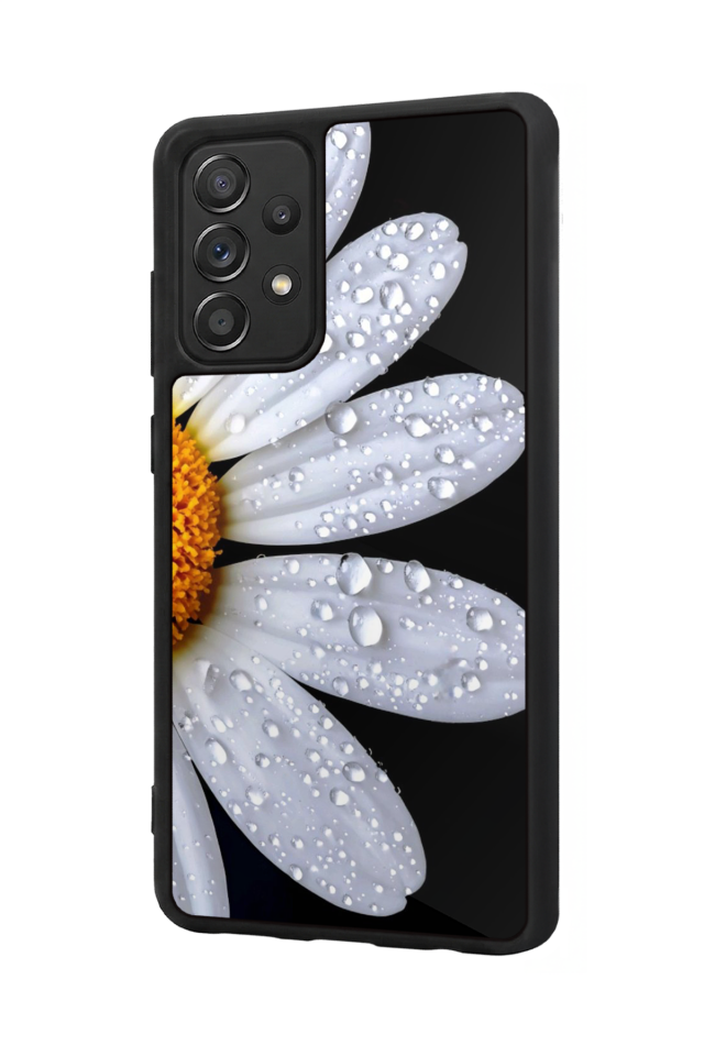 Samsung Galaxy A72 Uyumlu Cicek Tasarımlı Glossy Premium Kılıf