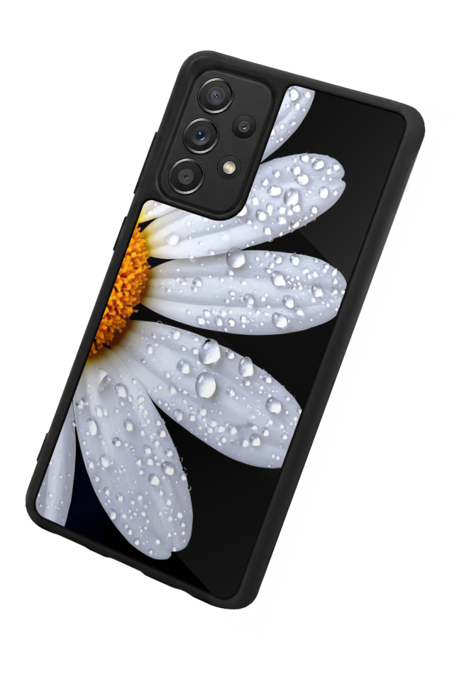 Samsung Galaxy A72 Uyumlu Cicek Tasarımlı Glossy Premium Kılıf
