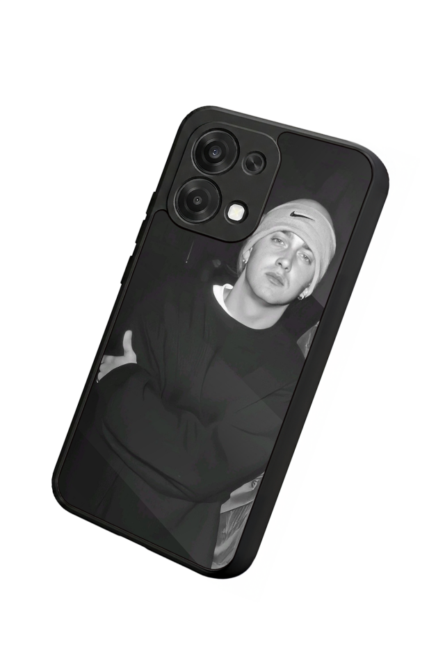 Oppo A6 Pro Uyumlu Eminem Tasarımlı Glossy Premium Kılıf
