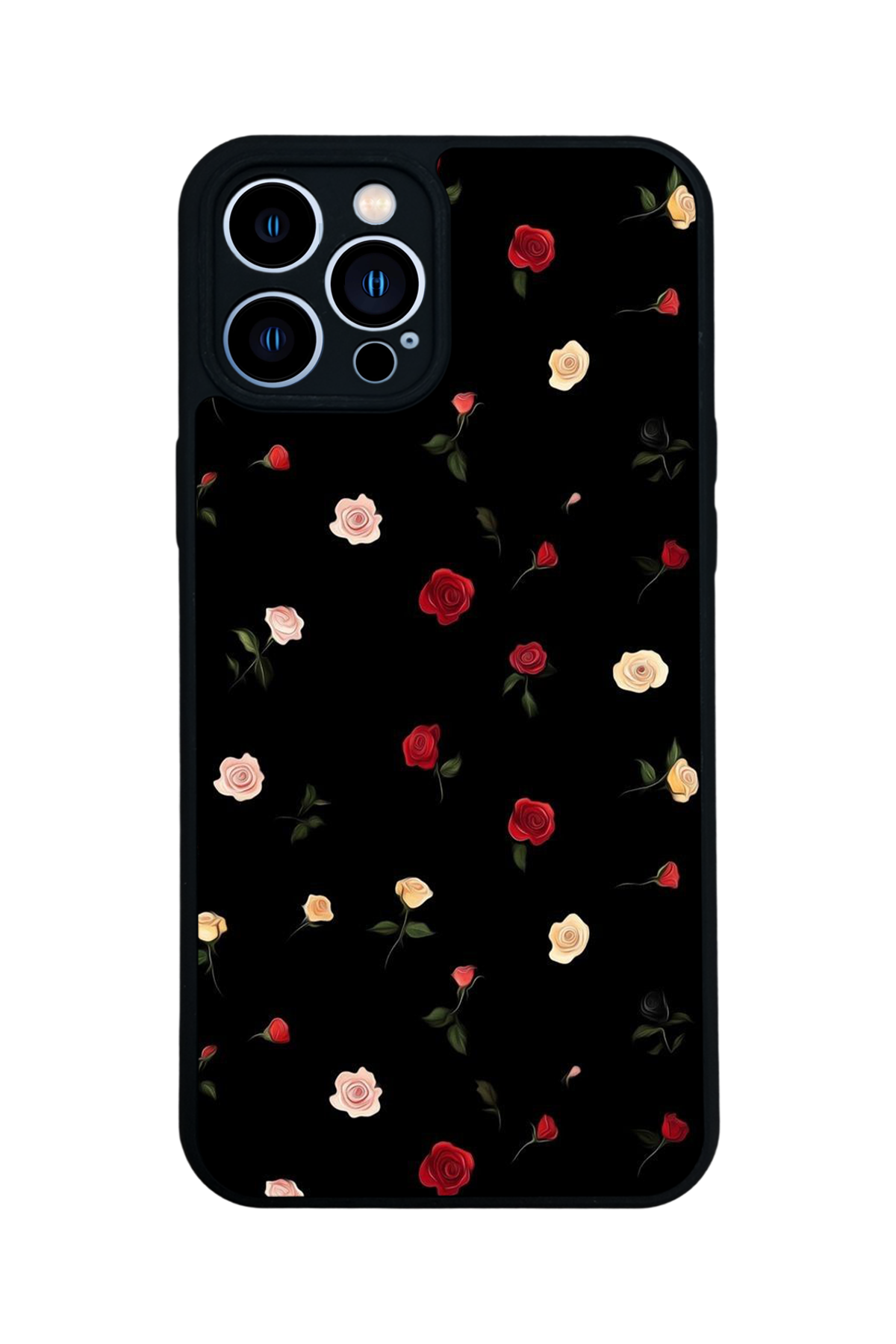 iPhone 13 Pro Max Uyumlu Floral Tasarımlı Glossy Premium Kılıf