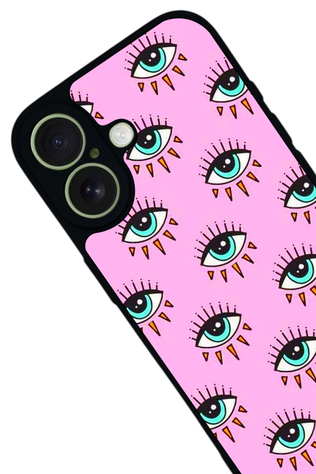 iPhone 17 Uyumlu Göz Tasarımlı Glossy Premium Kılıf