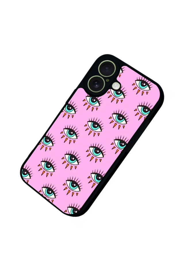 iPhone 17 Uyumlu Göz Tasarımlı Glossy Premium Kılıf