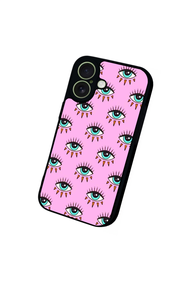 iPhone 17 Uyumlu Göz Tasarımlı Glossy Premium Kılıf