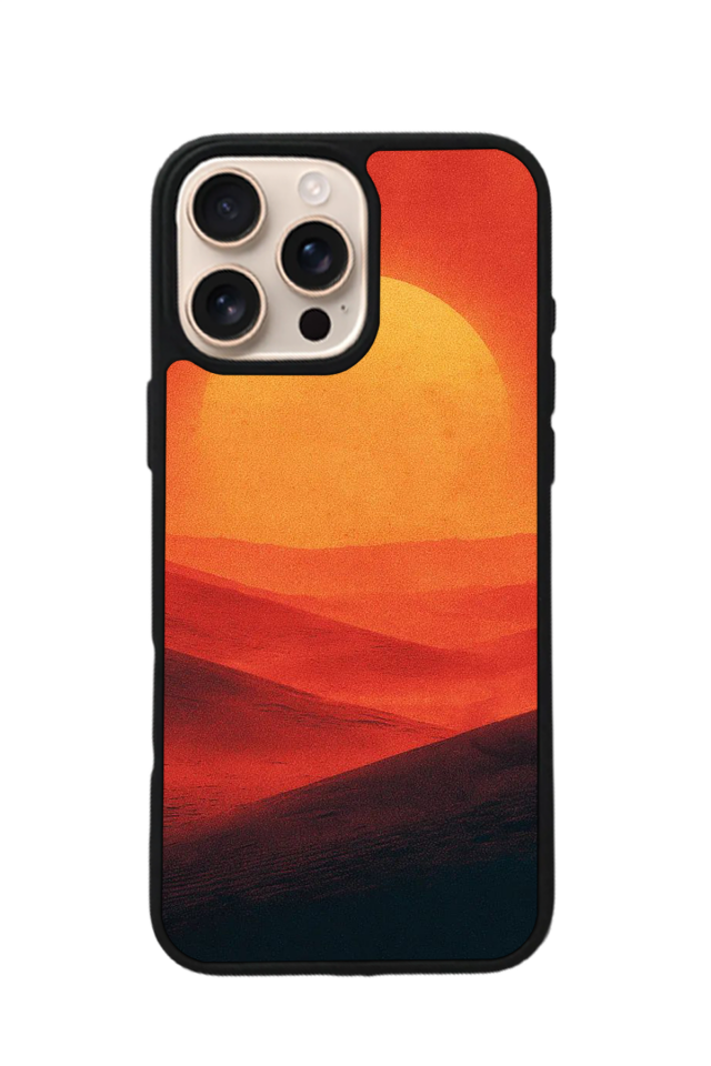 iPhone 15 Pro Max Uyumlu Gunes Tasarımlı Glossy Premium Kılıf