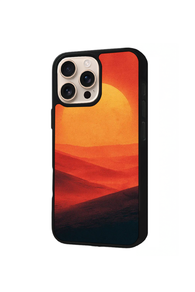 iPhone 15 Pro Max Uyumlu Gunes Tasarımlı Glossy Premium Kılıf