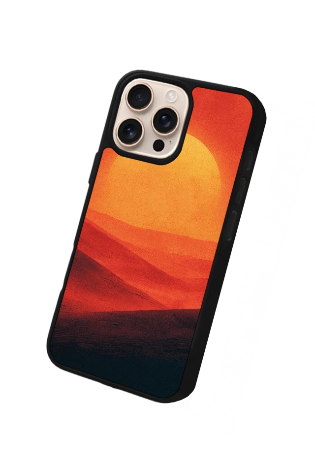 iPhone 15 Pro Max Uyumlu Gunes Tasarımlı Glossy Premium Kılıf