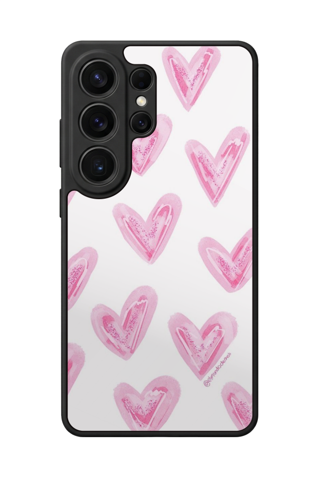 Samsung Galaxy S26 Ultra Uyumlu Kalp Love Tasarımlı Glossy Premium Kılıf