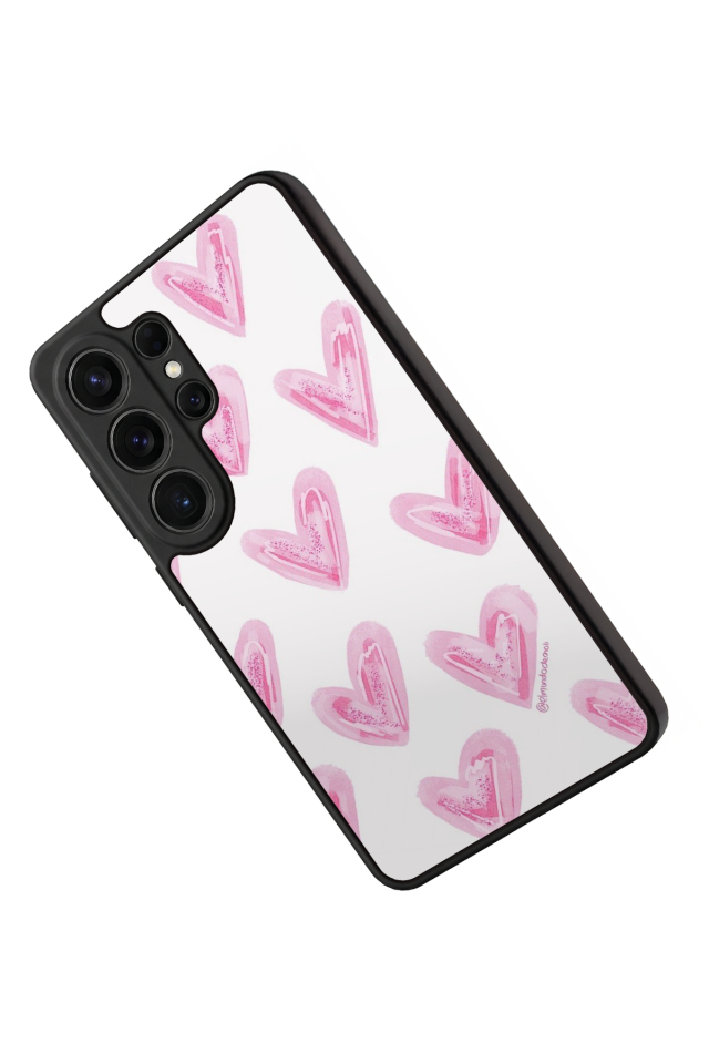 Samsung Galaxy S26 Ultra Uyumlu Kalp Love Tasarımlı Glossy Premium Kılıf