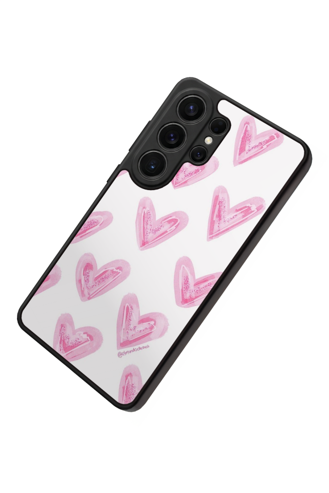 Samsung Galaxy S26 Ultra Uyumlu Kalp Love Tasarımlı Glossy Premium Kılıf