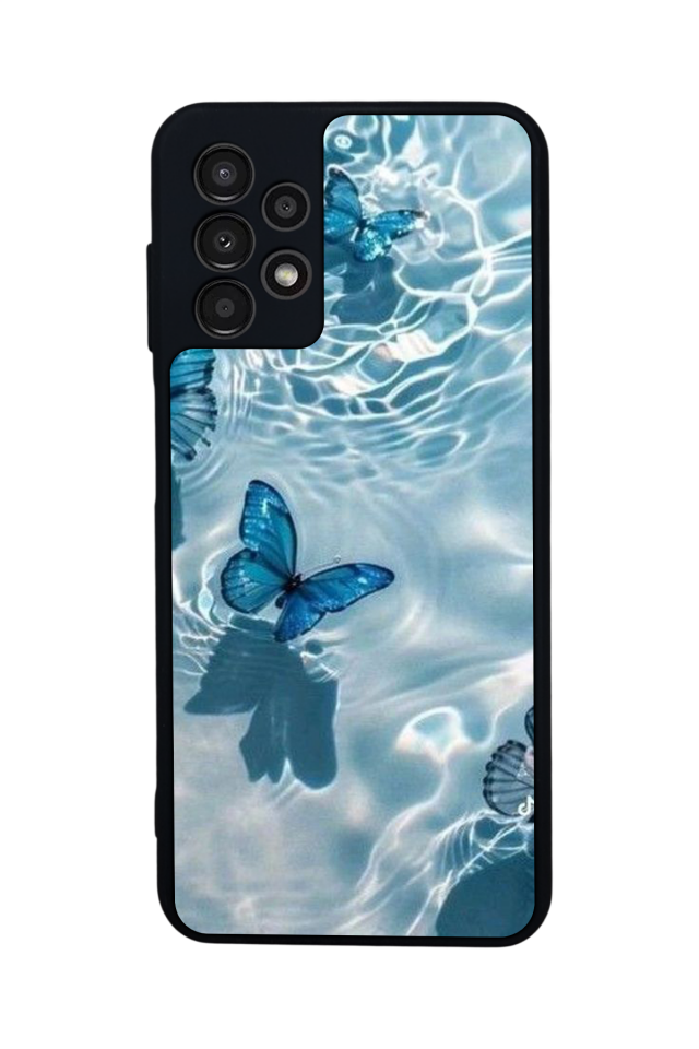 Samsung Galaxy A23 Uyumlu Kelebek Tasarımlı Glossy Premium Kılıf