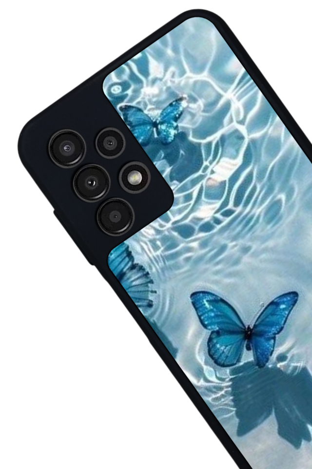 Samsung Galaxy A23 Uyumlu Kelebek Tasarımlı Glossy Premium Kılıf