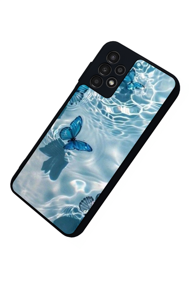 Samsung Galaxy A23 Uyumlu Kelebek Tasarımlı Glossy Premium Kılıf