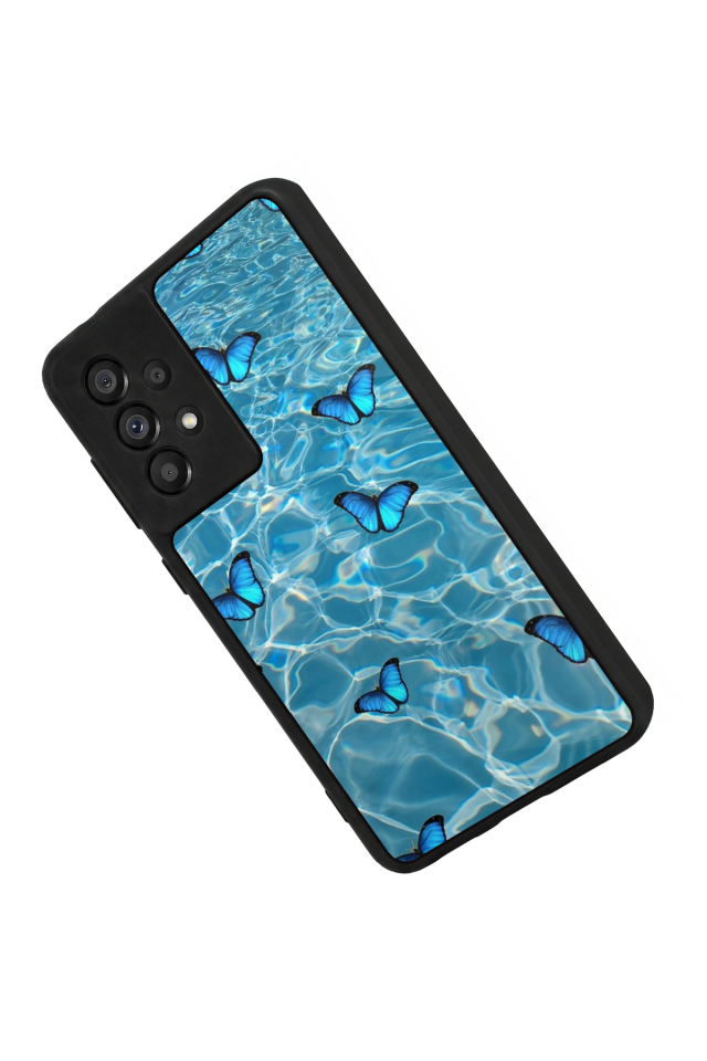 Samsung Galaxy A73 Uyumlu Kelebek Tasarımlı Glossy Premium Kılıf