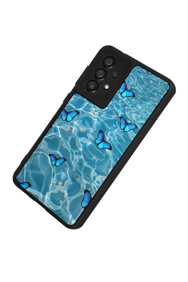 Samsung Galaxy A73 Uyumlu Kelebek Tasarımlı Glossy Premium Kılıf