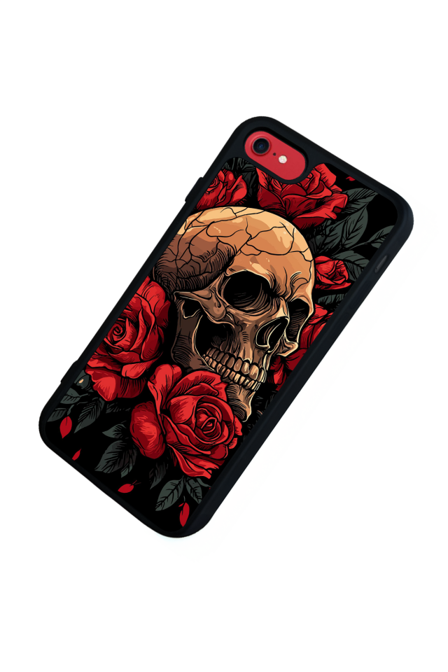 iPhone 7 Uyumlu KuruKafa Tasarımlı Glossy Premium Kılıf