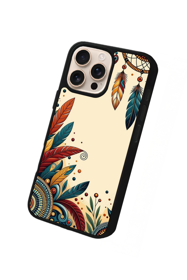 iPhone 15 Pro Max Uyumlu Mandala Tasarımlı Glossy Premium Kılıf