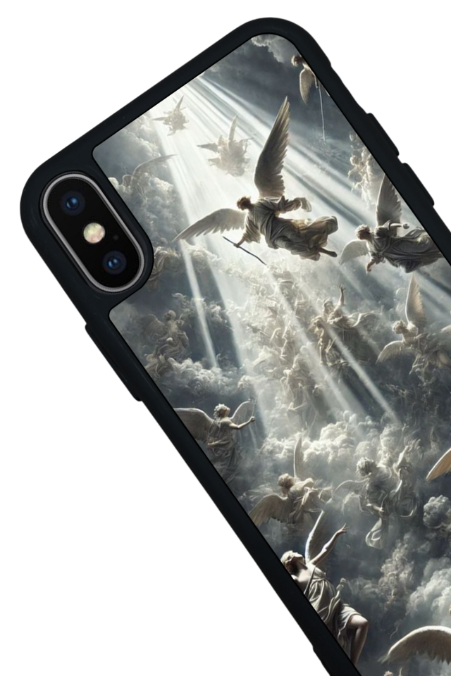 iPhone XS Max Uyumlu Melek Tasarımlı Glossy Premium Kılıf