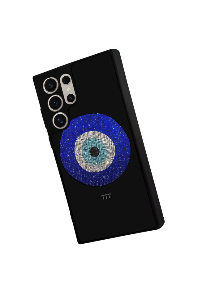 Samsung Galaxy S23 Ultra Uyumlu Nazar Tasarımlı Glossy Premium Kılıf