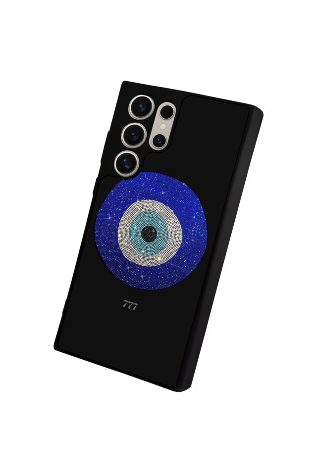 Samsung Galaxy S23 Ultra Uyumlu Nazar Tasarımlı Glossy Premium Kılıf