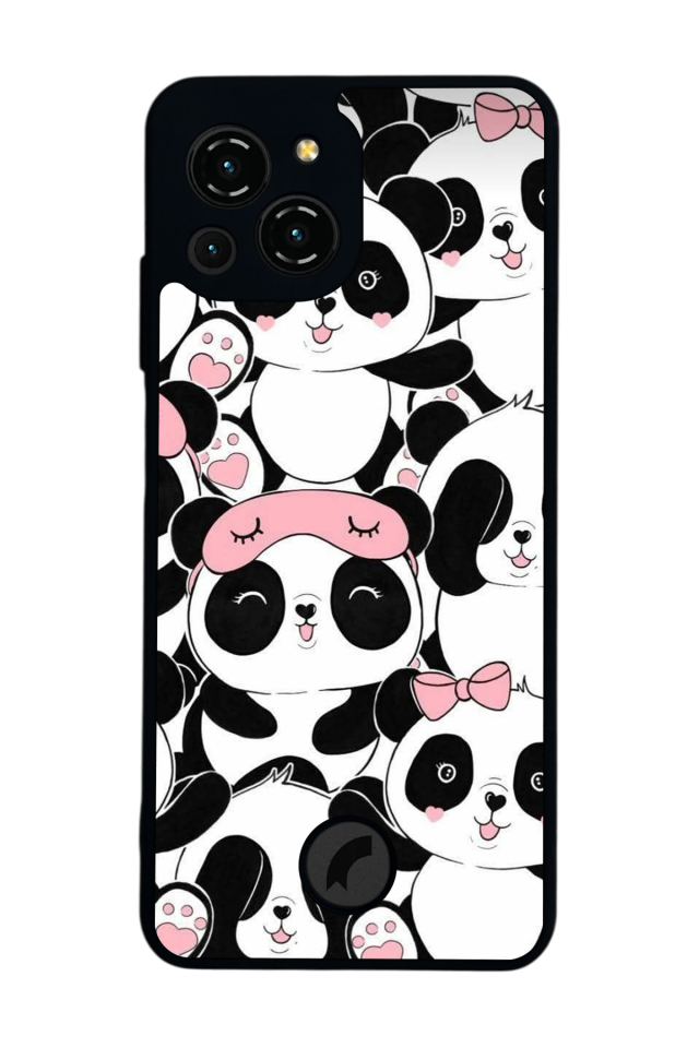 Reeder S23 Pro Max Uyumlu Panda Tasarımlı Glossy Premium Kılıf