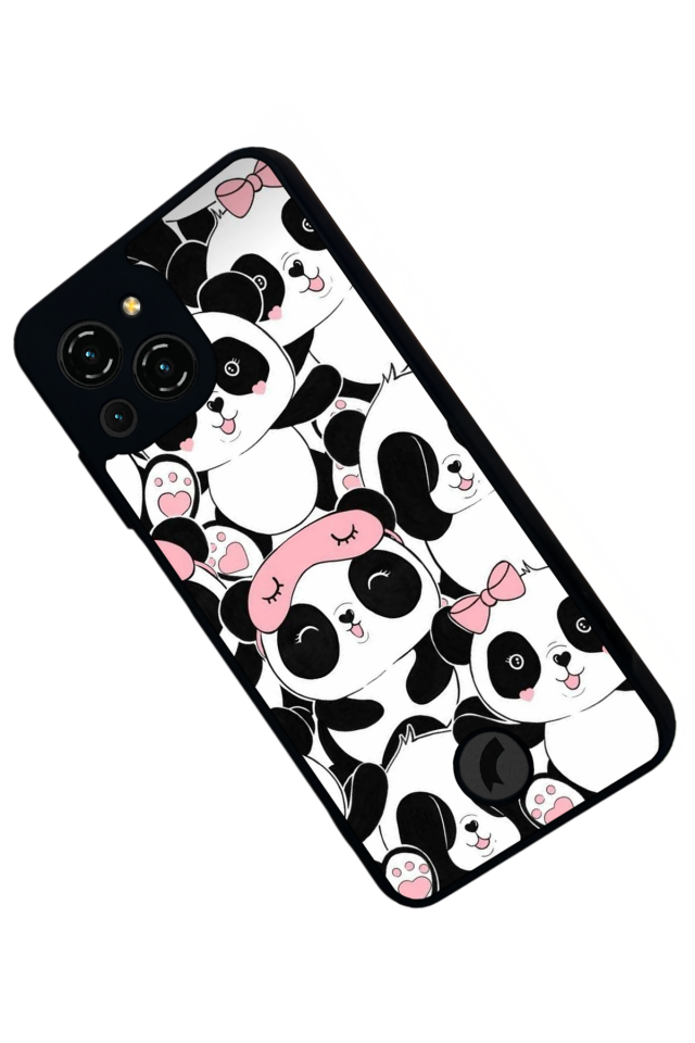 Reeder S23 Pro Max Uyumlu Panda Tasarımlı Glossy Premium Kılıf