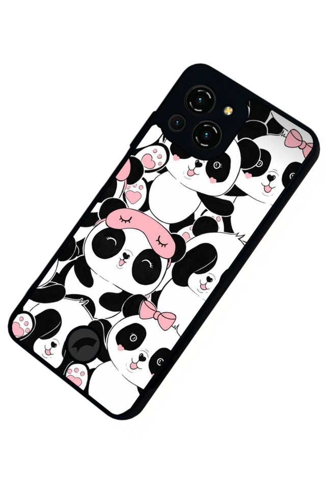 Reeder S23 Pro Max Uyumlu Panda Tasarımlı Glossy Premium Kılıf