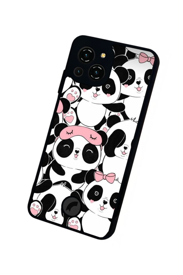 Reeder S23 Pro Max Uyumlu Panda Tasarımlı Glossy Premium Kılıf