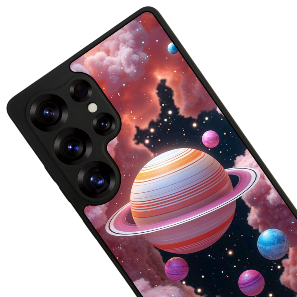 Samsung Galaxy S25 Ultra Uyumlu Uzay Tasarımlı Glossy Premium Kılıf