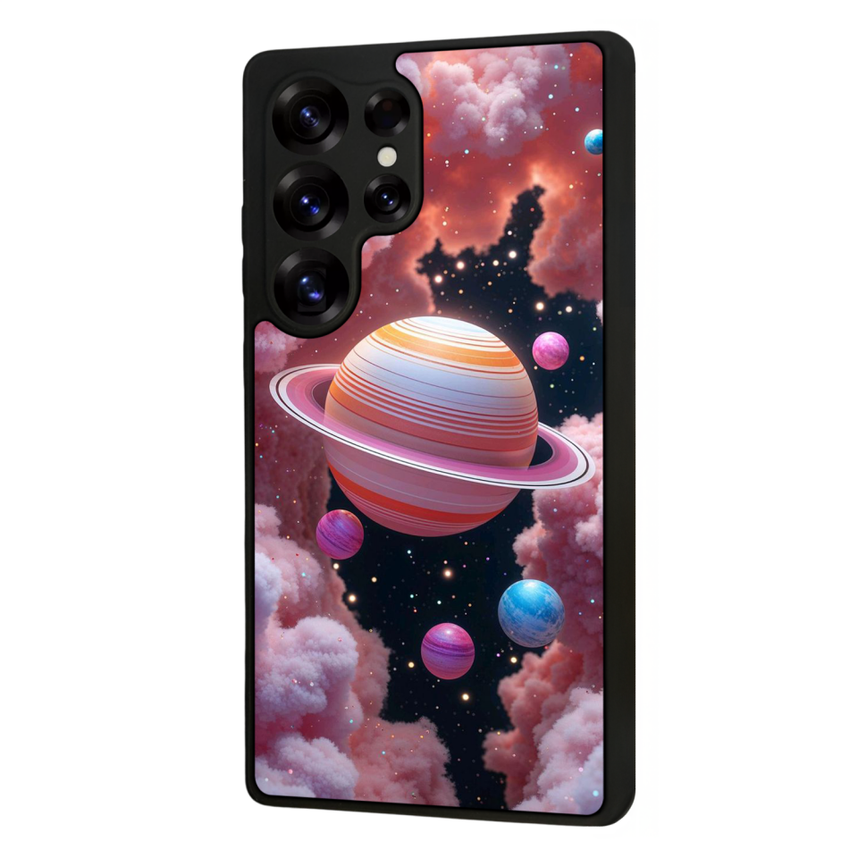 Samsung Galaxy S25 Ultra Uyumlu Uzay Tasarımlı Glossy Premium Kılıf