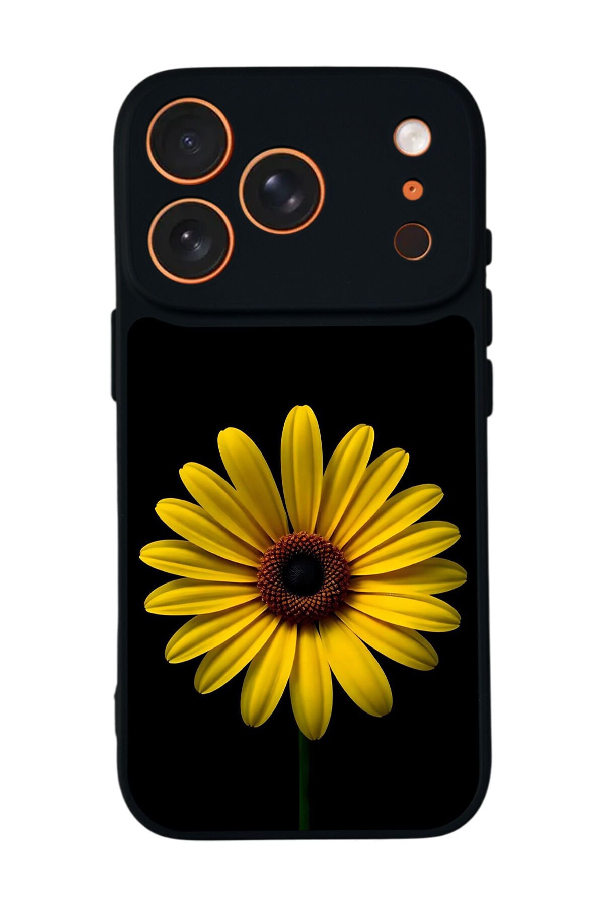 iPhone 17 Pro Max Uyumlu Papatya Tasarımlı Glossy Premium Kılıf