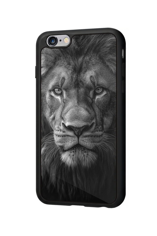 iPhone 6 Plus Uyumlu Aslan Tasarımlı Glossy Premium Kılıf