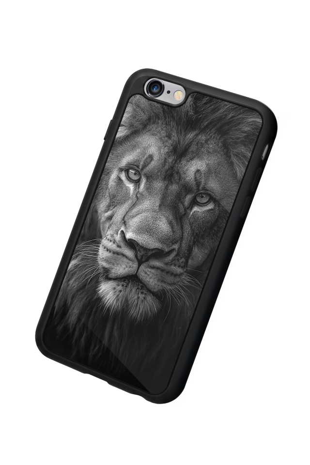 iPhone 6 Plus Uyumlu Aslan Tasarımlı Glossy Premium Kılıf