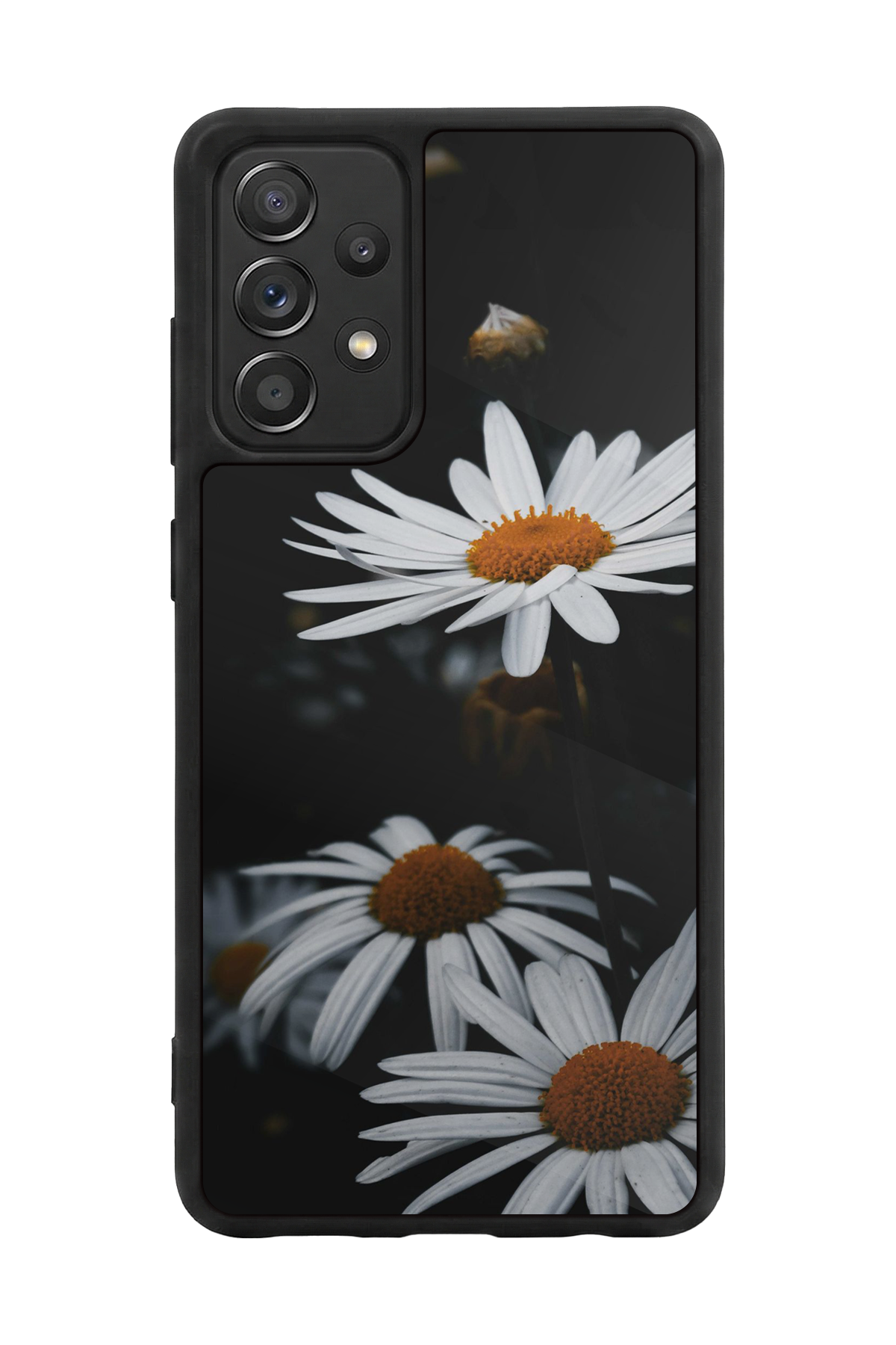 Samsung Galaxy A72 Uyumlu Cicek Tasarımlı Glossy Premium Kılıf