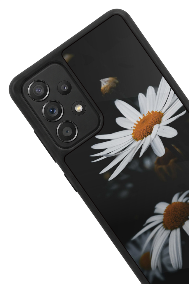 Samsung Galaxy A72 Uyumlu Cicek Tasarımlı Glossy Premium Kılıf