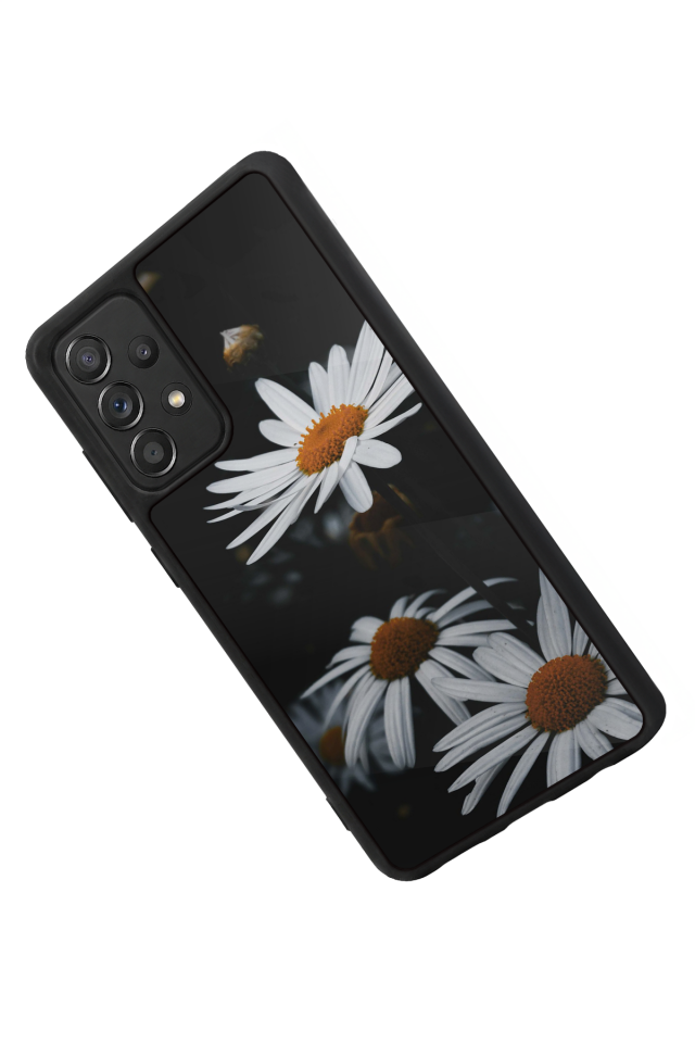 Samsung Galaxy A72 Uyumlu Cicek Tasarımlı Glossy Premium Kılıf
