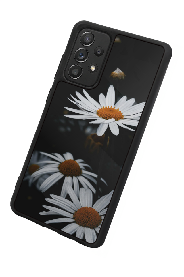 Samsung Galaxy A72 Uyumlu Cicek Tasarımlı Glossy Premium Kılıf