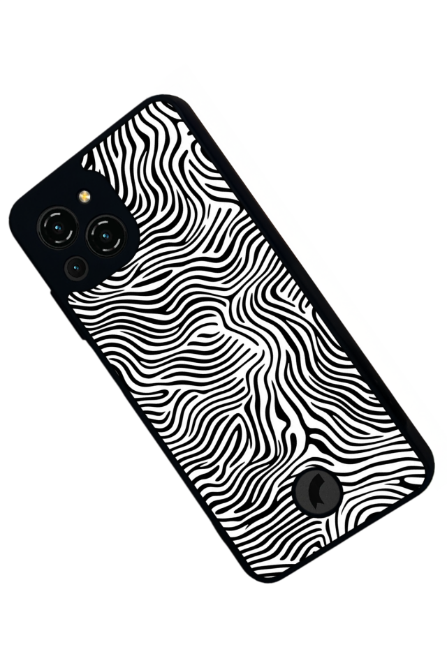 Reeder S23 Pro Max Uyumlu Çizgi Sanatı Tasarımlı Glossy Premium Kılıf