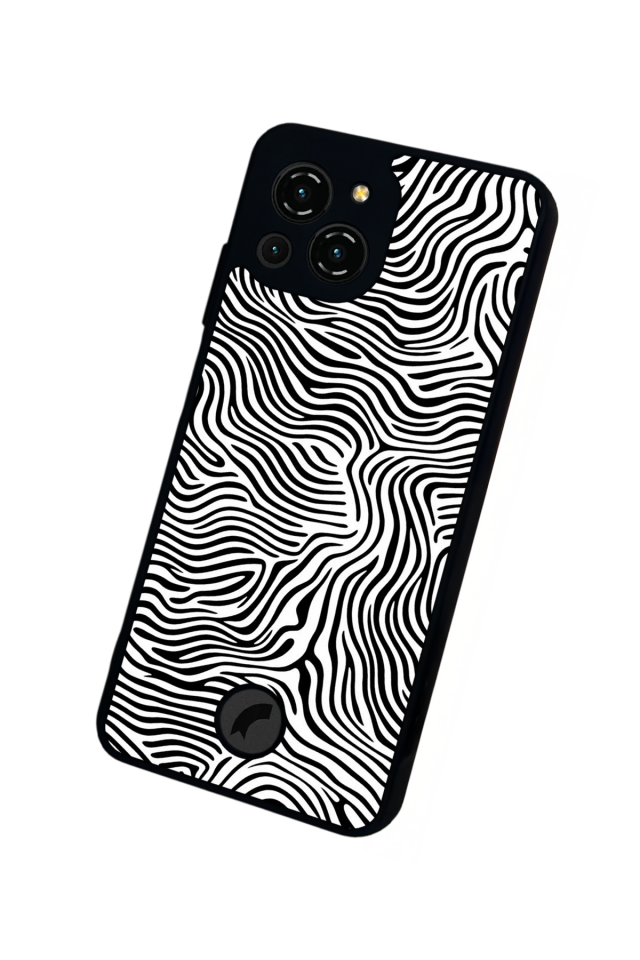 Reeder S23 Pro Max Uyumlu Çizgi Sanatı Tasarımlı Glossy Premium Kılıf