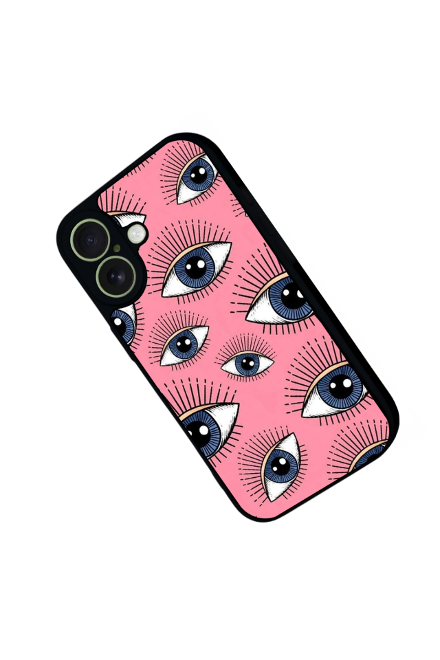 iPhone 17 Uyumlu Göz Tasarımlı Glossy Premium Kılıf