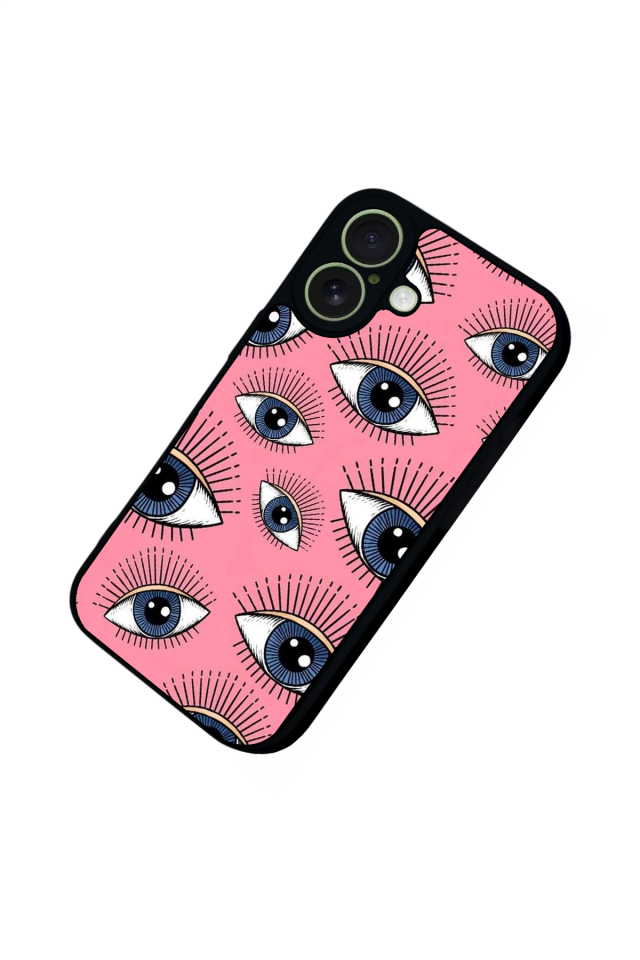 iPhone 17 Uyumlu Göz Tasarımlı Glossy Premium Kılıf